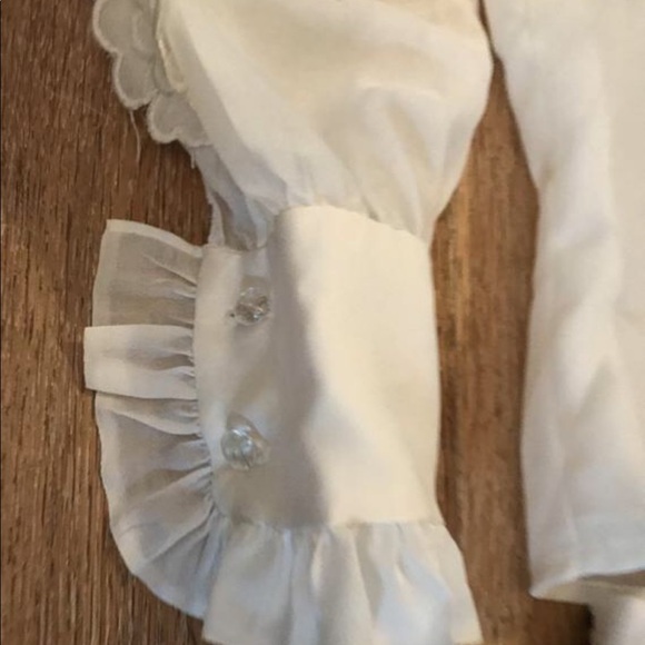 Vintage Prairie High Collar Top and Stripped Skirt - Picture 8 of 8